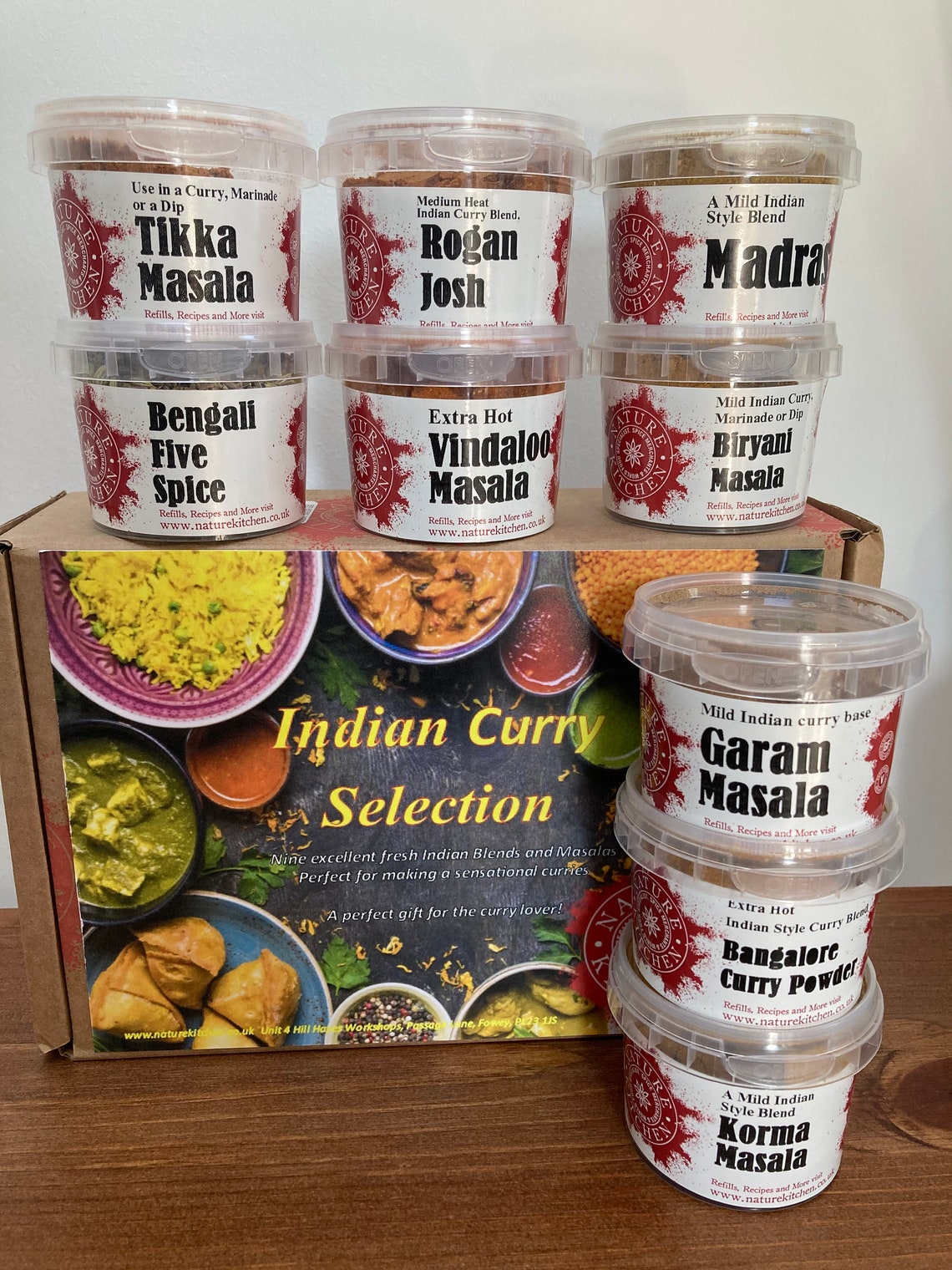 Indian Curry Selection Gift Box Etsy