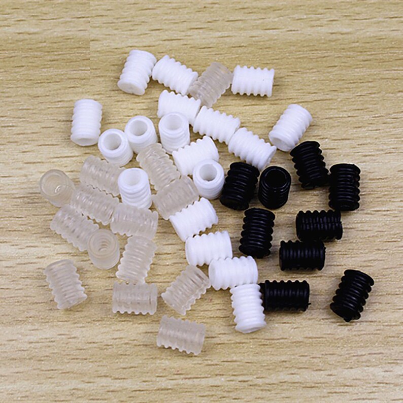 100Pcs Silicone Elastic Cord Stopper LockAdjuster Stopper for Etsy