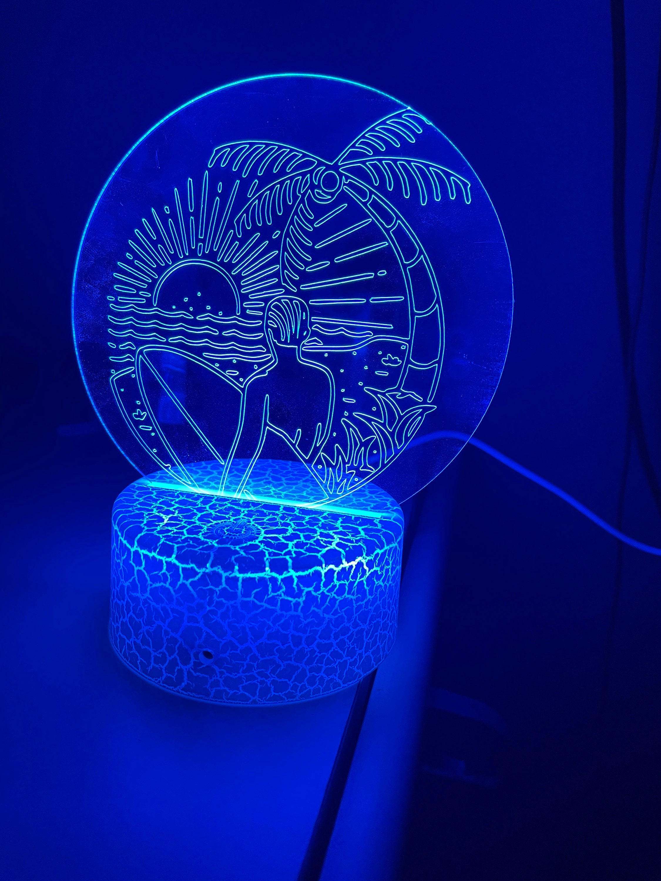 Custom Acrylic Led Lamp | Etsy