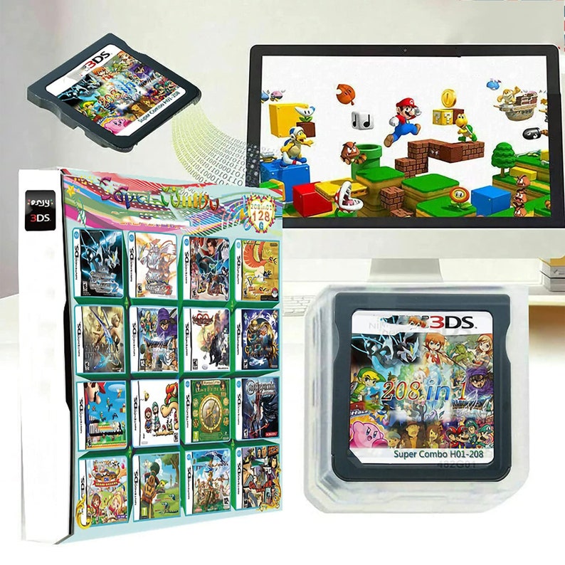 208 in 1 Nintendo DS 3DS Dsi Multicart / Pokemon / Zelda / Etsy