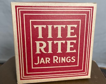 Cajas de anillos de tarro Tite Rite, nuevo stock antiguo