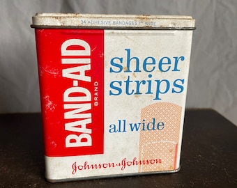 Band-Aid Vintage Tin, Sheer Strips