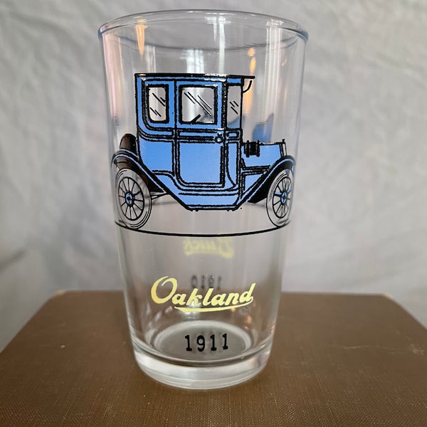 Hazel Atlas Buick 1910/Oakland 1911 drinking glass