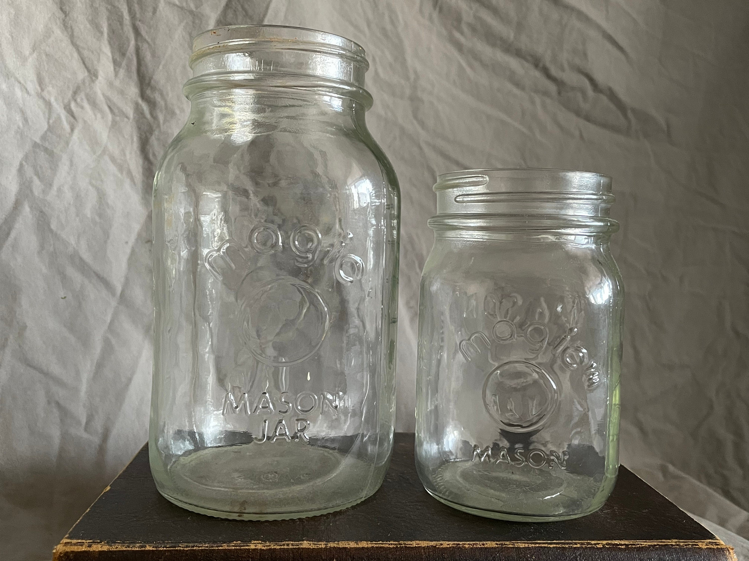 Clear Glass Mason Jar - 2 oz. – K. A. Artist Shop