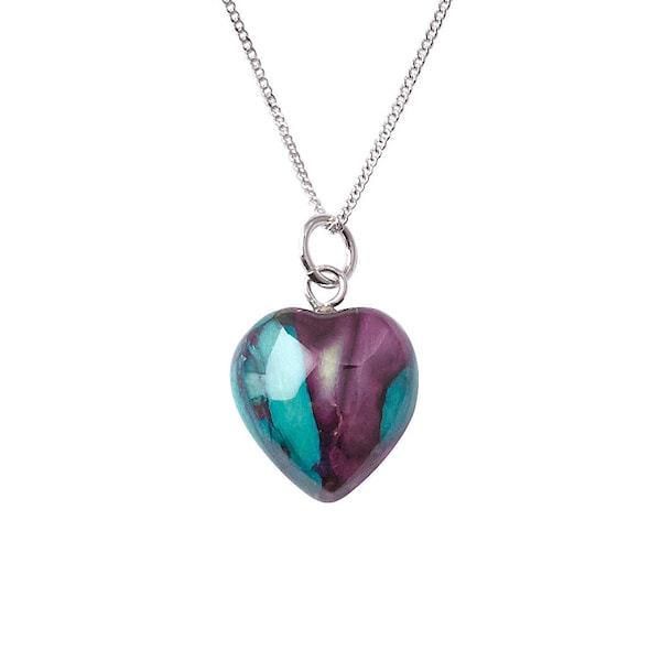 Heathergems Wee Heart Sterling Silver Pendant |  Handcrafted Jewellery | Made In Scotland