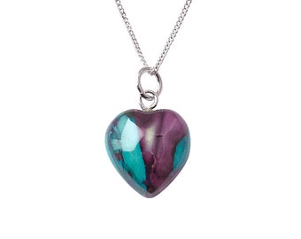 Heathergems Wee Heart Sterling Silver Pendant |  Handcrafted Jewellery | Made In Scotland