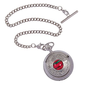 Heathergems Celtic Quartz Pocket Watch | Pocket Watch | Quartz Watch | Handcrafted Jewellery | Made in Scotland | Unique Jewellery |