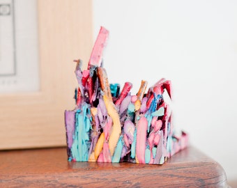 Scottish Heathergems Block End | Colorful Mantelpiece Ornament