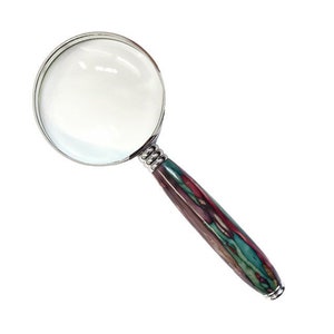Heathergems Magnifying Glass | Craft Supplies & Tools | Magnifiers | Unique Colourful Magnifying Glass | Handcrafted | Made in Scotland |