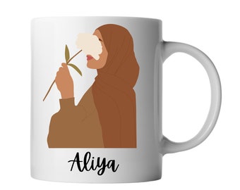 Personalised Hijabi Mug | Hijabi Mug | Custom Mug | Personalised Mug | Muslim Women |