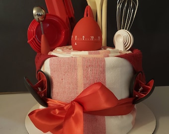 Towel cake, Housewarming gift, Birthday gift