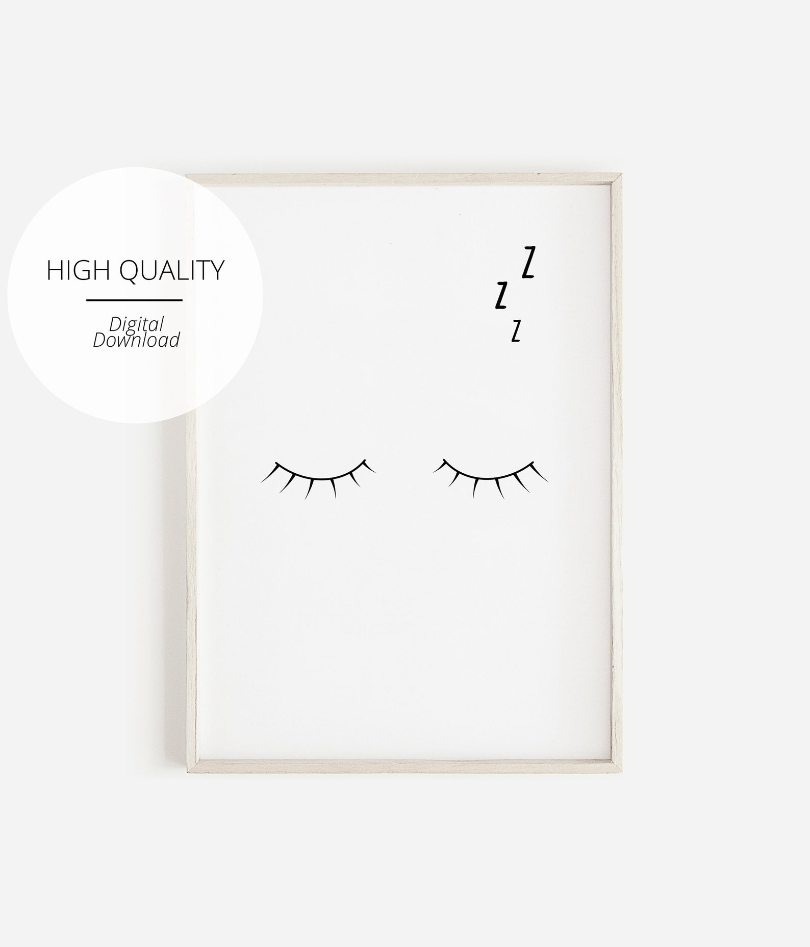 Zzz Printable Wall Art Digital Download Printable Bedroom Etsy