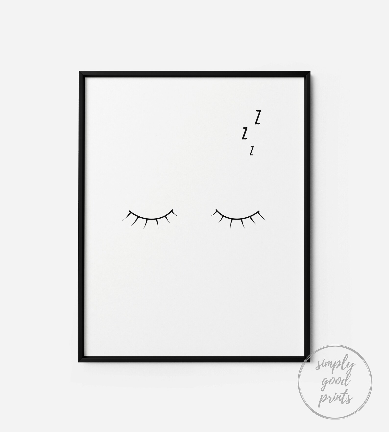 Zzz Printable Wall Art Digital Download Printable Bedroom Etsy