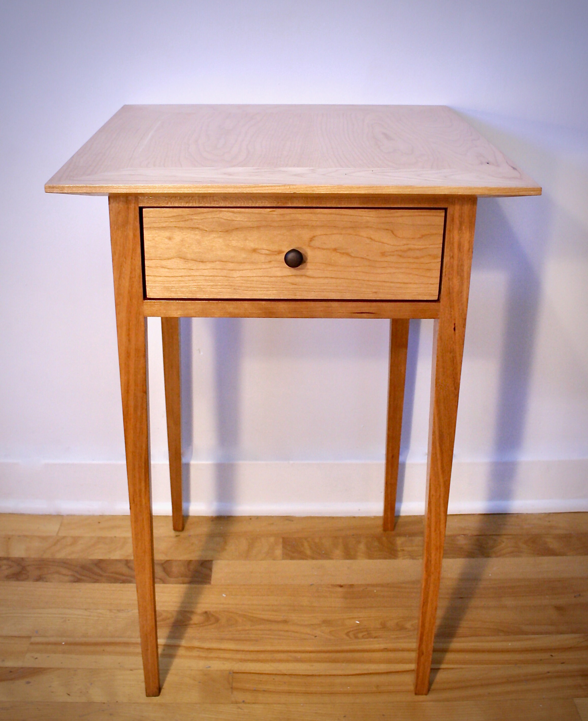 End Table Cherry Shaker End Table Wood Nightstand Wooden Etsy Canada