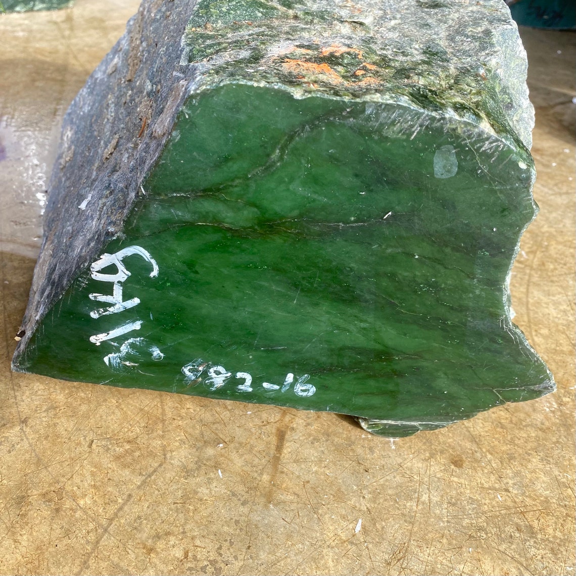 Bc Jade Nephrite Green Rough Jade High Grade 31KG 312620 CM Etsy