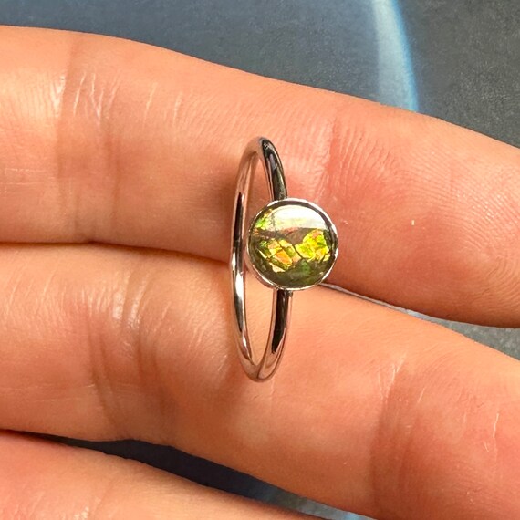 Ammolite ring deals