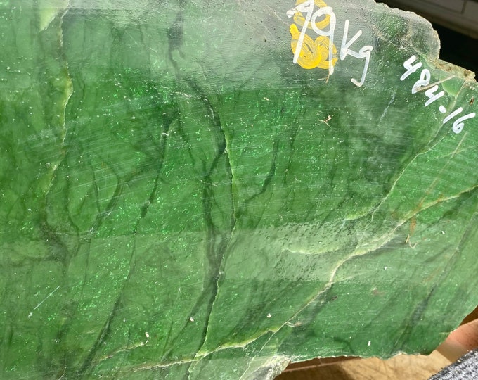 Bc Jade Nephrite Green rough Jade High Grade 79 KG 56*44*30 CM #48416