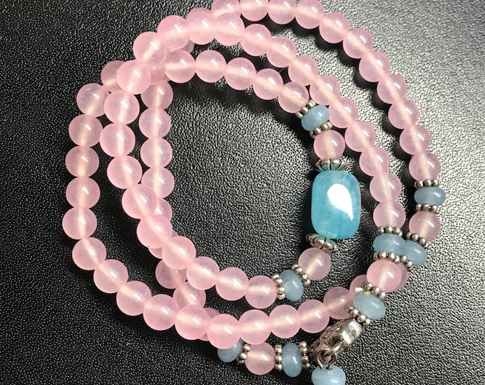 Natural Rose quartz Bracelet 8 mm Beads