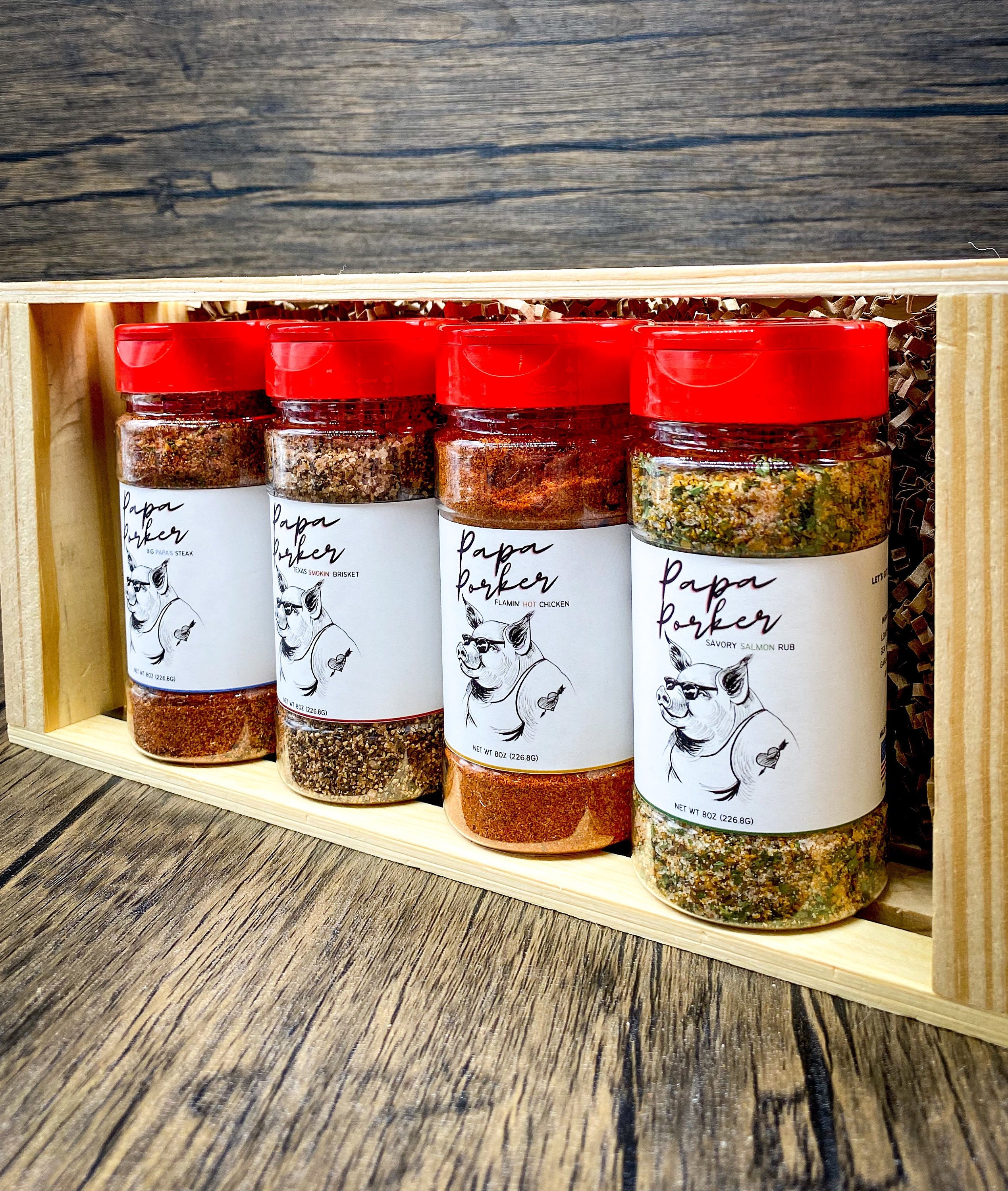 Papa Porker BBQ Spice Rub Gift Set Barbecue Seasoning Set Etsy