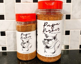 Papa Porker BBQ Spice Rub Gift Set, Barbecue Seasoning Set, Gifts