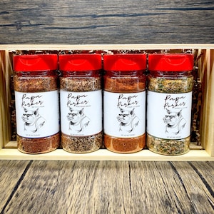 Papa Porker BBQ Spice Rub Gift Set, Barbecue Seasoning Set, Gifts for dad, Gifts for him, Seasonings & Spices, Bbq seasoning, Spice Blends