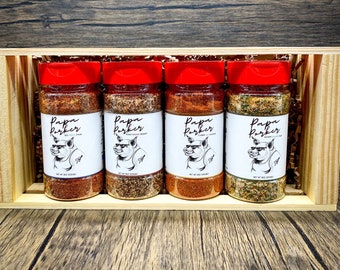 Papa Porker BBQ Spice Rub Gift Set, Barbecue Seasoning Set, Gifts for dad, Gifts for him, Seasonings & Spices, Bbq seasoning, Spice Blends