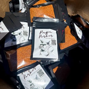 MUESTRA DE 28 g - Condimento para barbacoa Papa Porker's para pollo, ternera, cerdo, cordero y pescado. Mezcla de condimentos multiusos para barbacoa, suministros para barbacoa, condimentos para barbacoa.