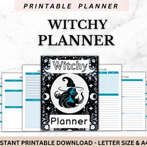 Celestial Witchy Junk Journal Kit: Moon Phases, Tarot (Digital Download)