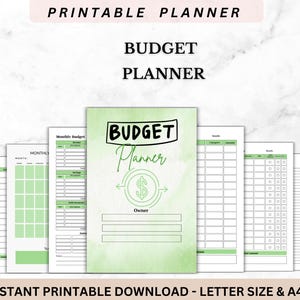 Budget Planner Printable Budget Planner Templates Budget Planner Digital Monthly Expenses Bill Tracker Paycheck Budget Saving Challenge