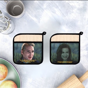 Carlisle + Esme Cullen Twilight Pot Holder Set with Pocket