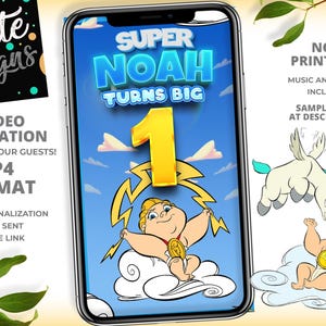 Little Hercules Birthday Invitation, Boy Super Hero Invitation, Little Strong Boy, Super Prince, Big Boy