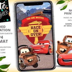 Cars Birthday Party Invitation, Boy Birthday Party Invitation, Race, Racing, Racer, Please see DETAILS demo and more
