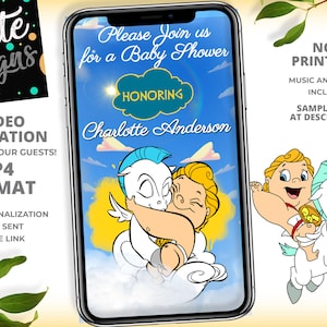 Little Hercules Baby Shower Invitation, Boy Baby Shower Invitation,  Can Be Used For Birthday Invitation