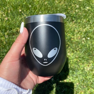 Alien Wine Cooler | Alien Coffee Cup | Wine Tumbler | Personalized Alíen Cup