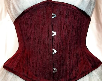 Underbust Cincher Corset in Dark Red 22"