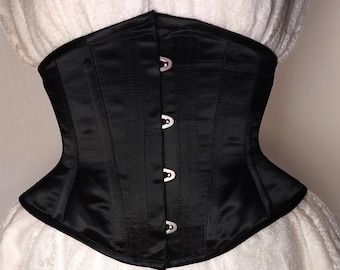 Black Satin Cincher Corset -Clearence-