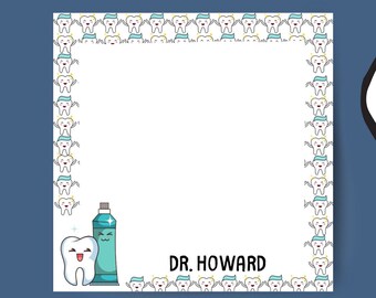 Dentist Gift: Personalized Sticky Notes, 3" x 3"