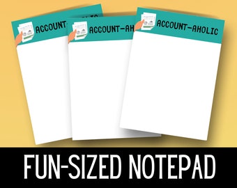 accountant gift, Accountant, Notepad, Work from Home