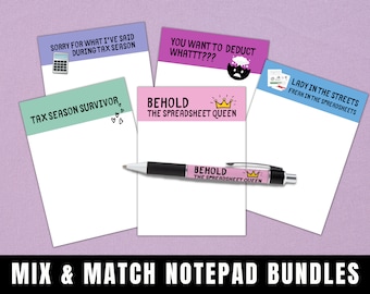 Funny Accountant Notepad | Accountant Gift | Build your own bundle