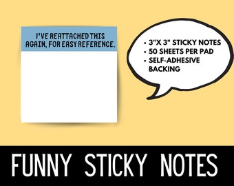 Funny Sticky Notes - Etsy Funny Sticky Notes - Etsy