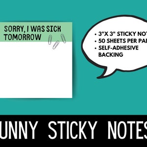 Sticky Notes, Co worker Christmas gift, coworker gift, white elephant gifts funny