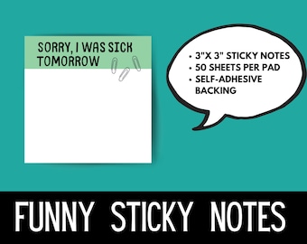 Sticky Notes, Co worker Christmas gift, coworker gift, white elephant gifts funny