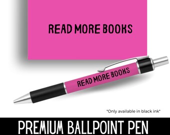 Librarian Gifts, Bookworm, Teacher Gifts, Read More Books Pen, Pens