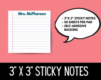 Personalized Teacher Notepad – Custom Stationery Gift for Teacher Appreciation, End of Year, or Back to School
