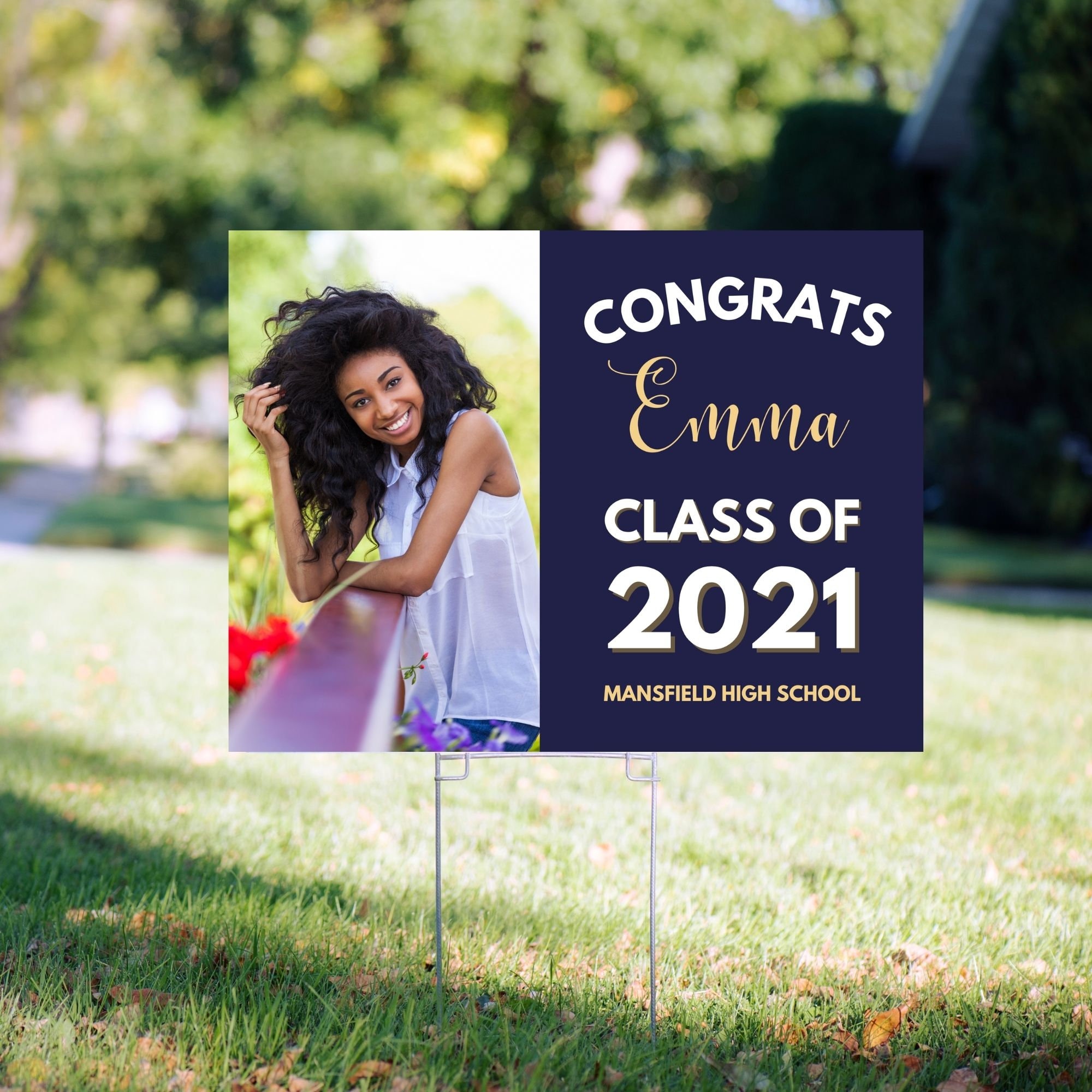Graduation Yard Sign Graduation Banner Custom Graduation Etsy