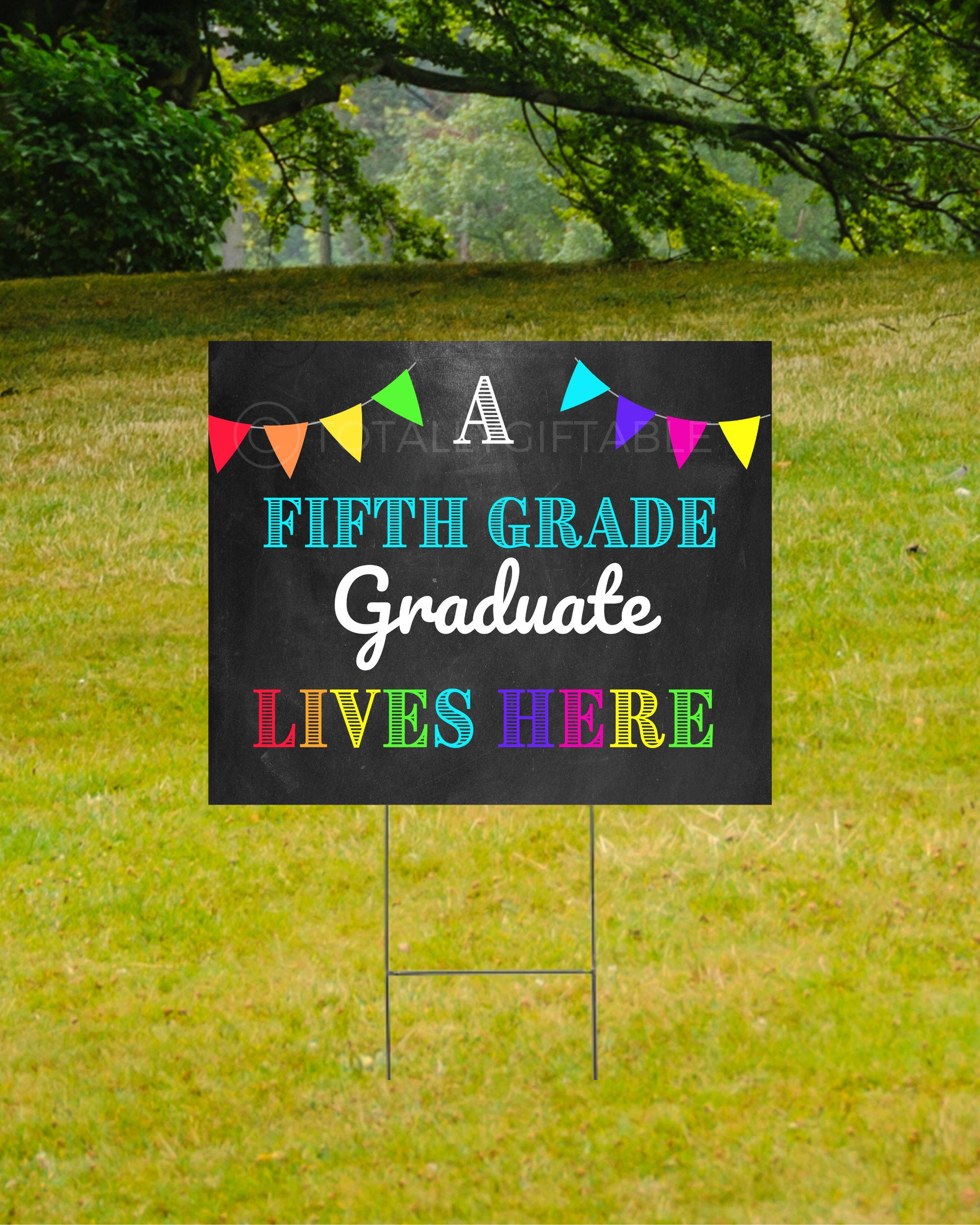 5th grade graduation graduation yard sign etsy