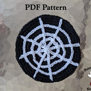 Spiderweb Coaster Crochet Pattern, Spider Web Coaster Crochet Pattern