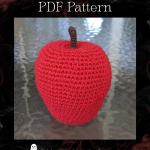 Apple Crochet Pattern, Crochet Realistic Apple Pattern, 3D Fruit Decor • Light & Dark Mode Bundle