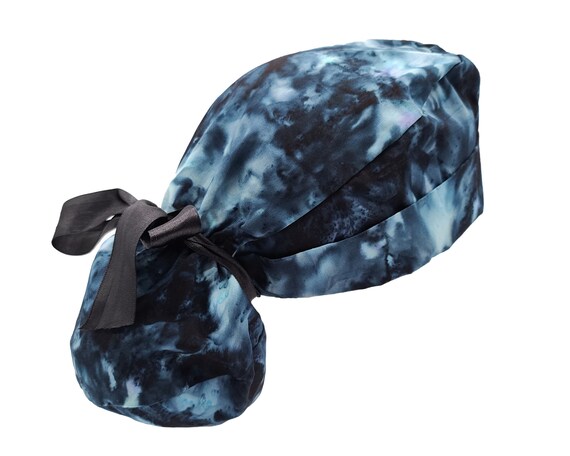 Scrub Caps for Long Hair / Buns / Pony Tail | Surgical Cap Medical Doctor Nurse Hat | Made in USA | 100% Organic Cotton | Washable Reusable