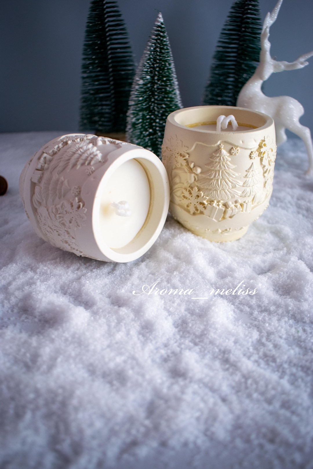 Handmade Christmas Candle Jar, Soy Wax, Christmas Decor - Etsy UK